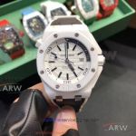Perfect Replica Audemars Piguet Royal Oak Offshore Diver 42mm Automatic Watch - White Mega Tapisserie Dial